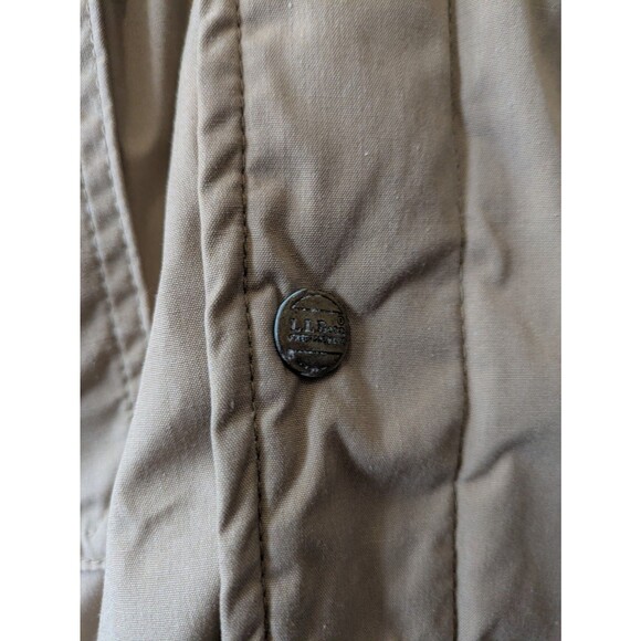 Vintage 90s LL Bean Wool Lined Trench Canvas Heavy Jacket Parka Made In USA 2595 - Picture 7 of 7